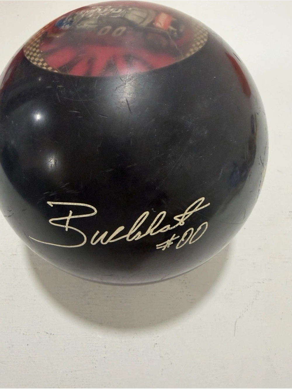 Rare Brunswick Racing #00 Buckshot Jones NASCAR Bowling Ball
